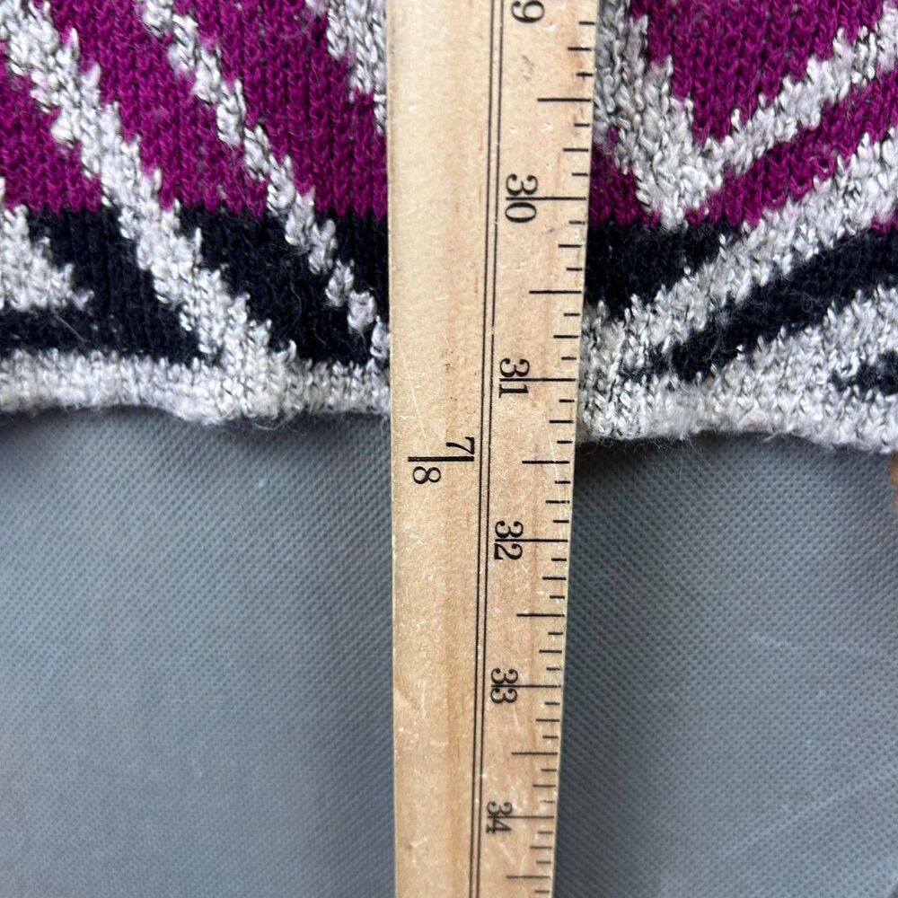 Lucky Brand Southwestern Cardigan Sweater Women's Medium Multicolor Open Front - Picture 4 of 5